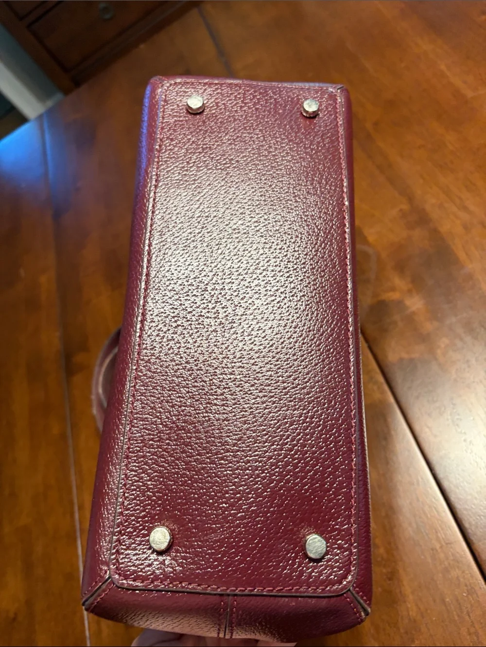 kate spade Deep Burgundy Leather Bow Satchel